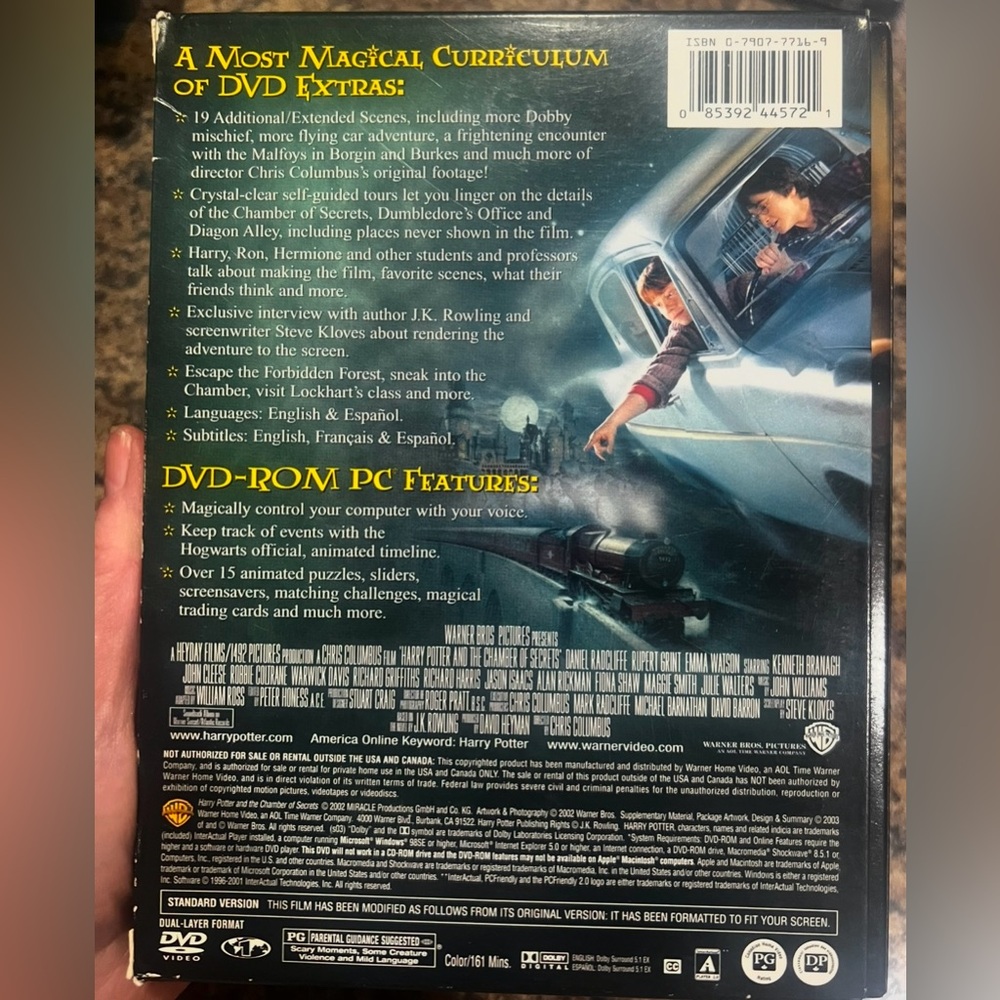 $3 HARRY POTTER MOVIE VERY GOOD CONDITION $3 WITH ANY $10 ORDER OR MORE - Picture 3 of 3